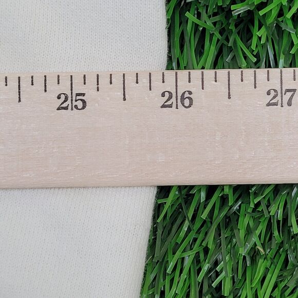 Vintage 90s Nutmeg Ringer Sweatshirt XL 26x27 White - Picture 5 of 13